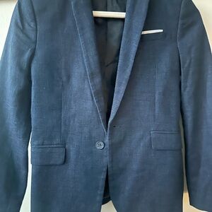 H&M Dark Blue Blazer with Light Accent